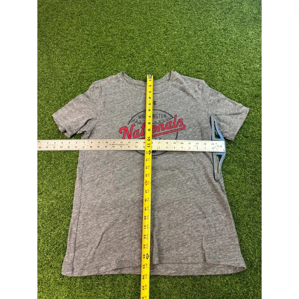 Washington Nationals T Shirt Men L Gray Under Armour Heatgear Baseball MLB Loose